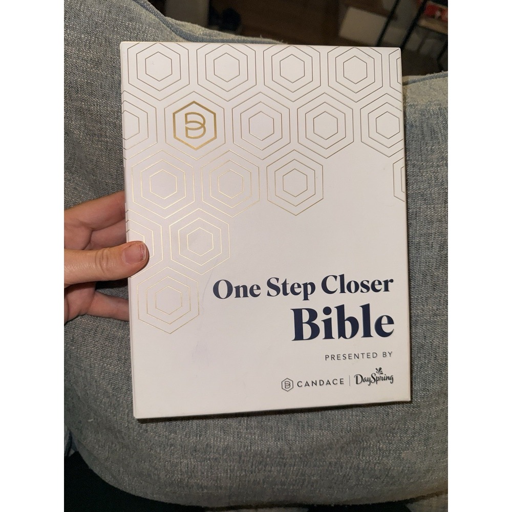 One Step Closer Bible NLT - Navy by Candace Cameron Bure New W/ Box